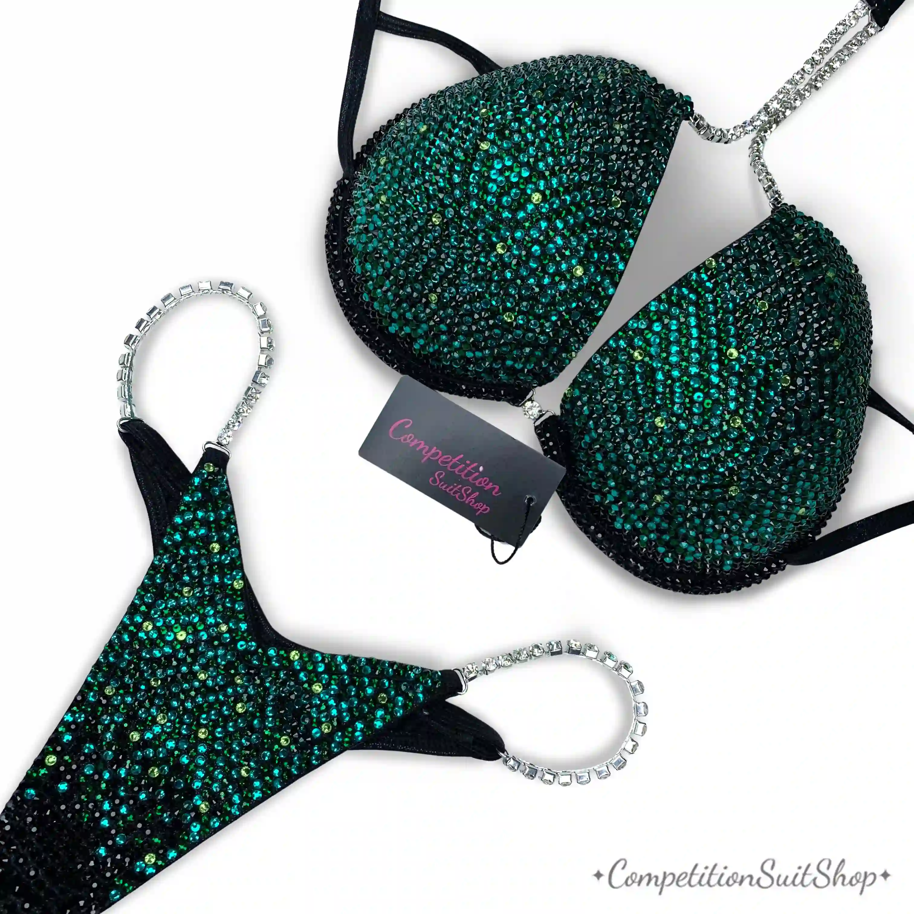 Emerald Enigma Bikini Competition Suit (B167)